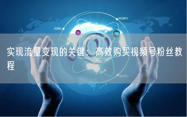 实现流量变现的关键：高效购买视频号粉丝教程