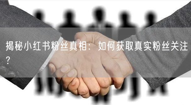 揭秘小红书粉丝真相：如何获取真实粉丝关注？