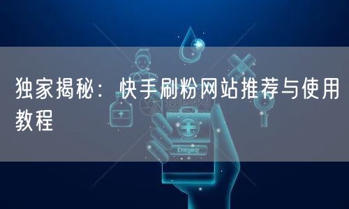 独家揭秘：快手刷粉网站推荐与使用教程